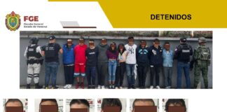 Confirma FGE Veracruz detención de 11 personas en 2 operativos en Xalapa, Veracruz