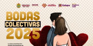 Convoca Ayuntamiento de Xalapa a Bodas colectivas 2025.