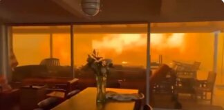 Crece a 5 la cifra de fallecidos y 70 mil evacuados por devastador incendio en Los Angeles.