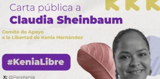 Exigen a Sheinbaum, apoye liberación de Kenia Hernández, defensora indígena encarcelada por ser defensora. .
