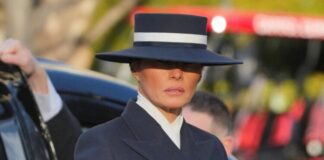 Melania Trump deslumbra en la investidura de su esposo como presidente de EE.UU.