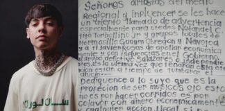 Natanael Cano es amenazado por célula de Los Chapitos en Sonora.