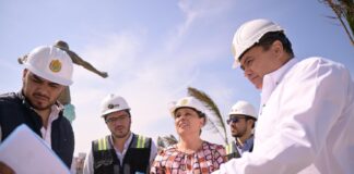 Rocío Nahle supervisa avances del “Pirata” y visita la Torre Pediátrica .