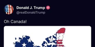 Trump publica mapa anexando a Canadá en su “Monopoly” cerebral.