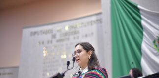 Diputada de Morena se pronuncia en apoyo a mexicanos en el extranjero.