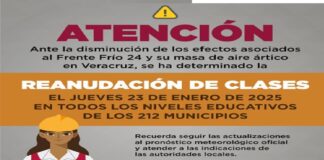 #Veracruz: Se reactivan clases este jueves 23 de enero.