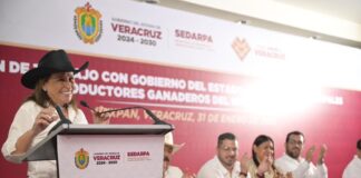 Gobernadora Rocío Nahle anuncia campaña contra la tuberculosis bovina