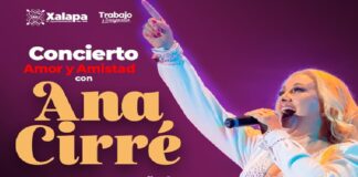 ¡Gran concierto de Ana Cirré en Xalapa!