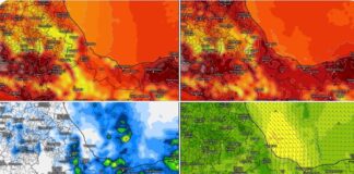 2 Frentes Fríos en Veracruz ocasionarán suradas y lluvias