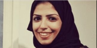 Mujer saudí encarcelada por tuitear en favor de derechos de las mujeres, en libertad tras cuatro años de suplicio.