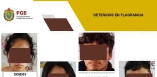 Detienen a cuatro personas acusadas de venta de drogas en municipio de #Teocelo Veracruz