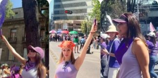 Famosas alzan la voz en la Marcha del 8M en la Ciudad de México.