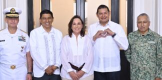 Signa gobernadora Rocío Nahle alianza de seguridad con Oaxaca y Puebla