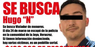 Ofrecen recompensa por 100 mil por información de veracruzano violador de niñas de #LaJoya #Veracruz