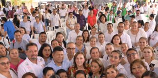 Gobernadora Rocío Nahle establece reordenamiento docente y mejora de infraestructura en primarias.