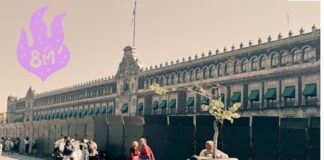 República de las Mujeres de Sheinbaum instala muro de la vergüenza en vísperas del 8M.