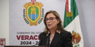 Rocío Nahle anuncia campaña de vacunación contra la tosferina en Veracruz.
