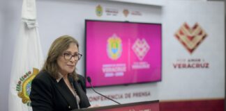 Rocío Nahle confirma reunión de Secretario de SSP Veracruz con Omar García Harfuch.