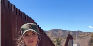Kristi Noem anuncia que amplían el muro fronterizo.