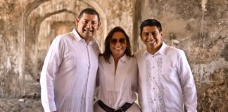 Visitan Rocío Nahle y gobernadores de Puebla y Oaxaca el Fuerte de San Juan de Ulúa