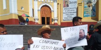 Agentes municipales de Misantla solicitan el apoyo de la gobernadora Rocío Nahle para que pague Presidente municipal