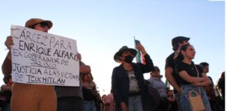 Madres buscadoras denuncian limpieza de rancho Izaguirre.