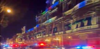 Policías de Puebla protestan contra alcalde y mandos policiacos por ejecución de dos compañeros