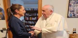 Claudia Sheinbaum expresa su pésame por la muerte del Papa Francisco.