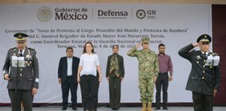 Gobernadora Nahle refrenda coordinación y colaboración con la Guardia Nacional.