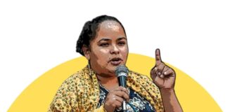 Delegación internacional visita a la defensora Kenia Hernández.