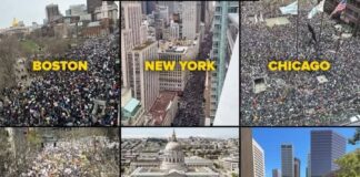 Miles salen a las calles a protestar contra Trump y Musk bajo el lema ¡Hands Off!