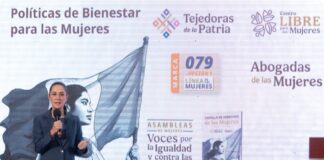 Lanza Sheinbaum nuevas Políticas de Bienestar de las Mujeres; habilitan Línea 079 opción 1 para atender violencias.