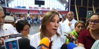 En Veracruz no hay playas privadas, advierte Rocío Nahle a palaperos en Chachalacas.