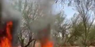 Queman vivo a presunto asaltante de trailero en el Estado de México