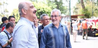 Ricardo Ahued y Alberto Islas participan en Simulacro Nacional de PC.