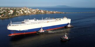 #CorredorInteroceánico: Barco con vehículos Hyundai zarpa de Coatzacoalcos rumbo a EE.UU.