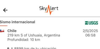 Sismo de 7.4 sacude Argentina y Chile.