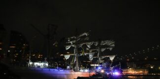 Videos captan el momento en que cadetes del Barco Cuauhtémoc caen de los mástiles