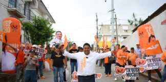 Román Moreno propone agua sin tandeo ni corrupción para Xalapa.