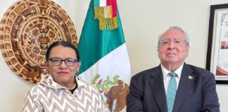 Rosa Icela Rodríguez lleva invitación de Sheinbaum para que León XIV visite México.