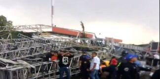 Se desploma escenario en la Gustavo Madero en CDMX.
