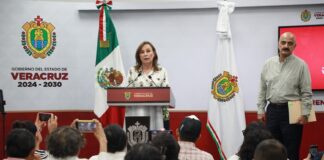 Rocío Nahle hace frente a rumores de cambio en su gabinete .