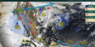Tormenta Dalila interactúa con otros dos sistemas meteorológicos causando lluvias en estos estados