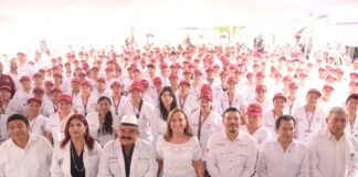 Salud Casa por Casa beneficiará a más de un millón de veracruzanos: Rocío Nahle.