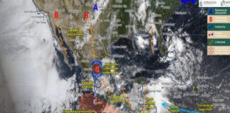 Se prevén lluvias fuertes en la mayor parte del país durante 96 horas.