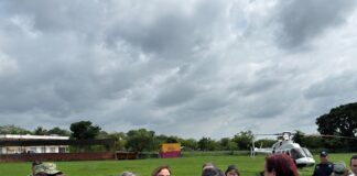 Sobrevuela Rocío Nahle zonas afectadas por lluvias del huracán Erick.