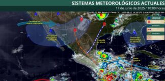 Erick se aproxima a costas de Chiapas, Oaxaca y Guerrero intensificándose a huracán