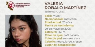 Encuentran a la joven Valeria Robalo que se suponía desaparecida.