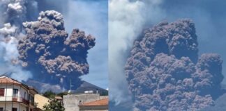 El volcán Etna entra en erupción.
