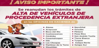 Veracruz reanuda regularización de vehículos de procedencia extranjera .